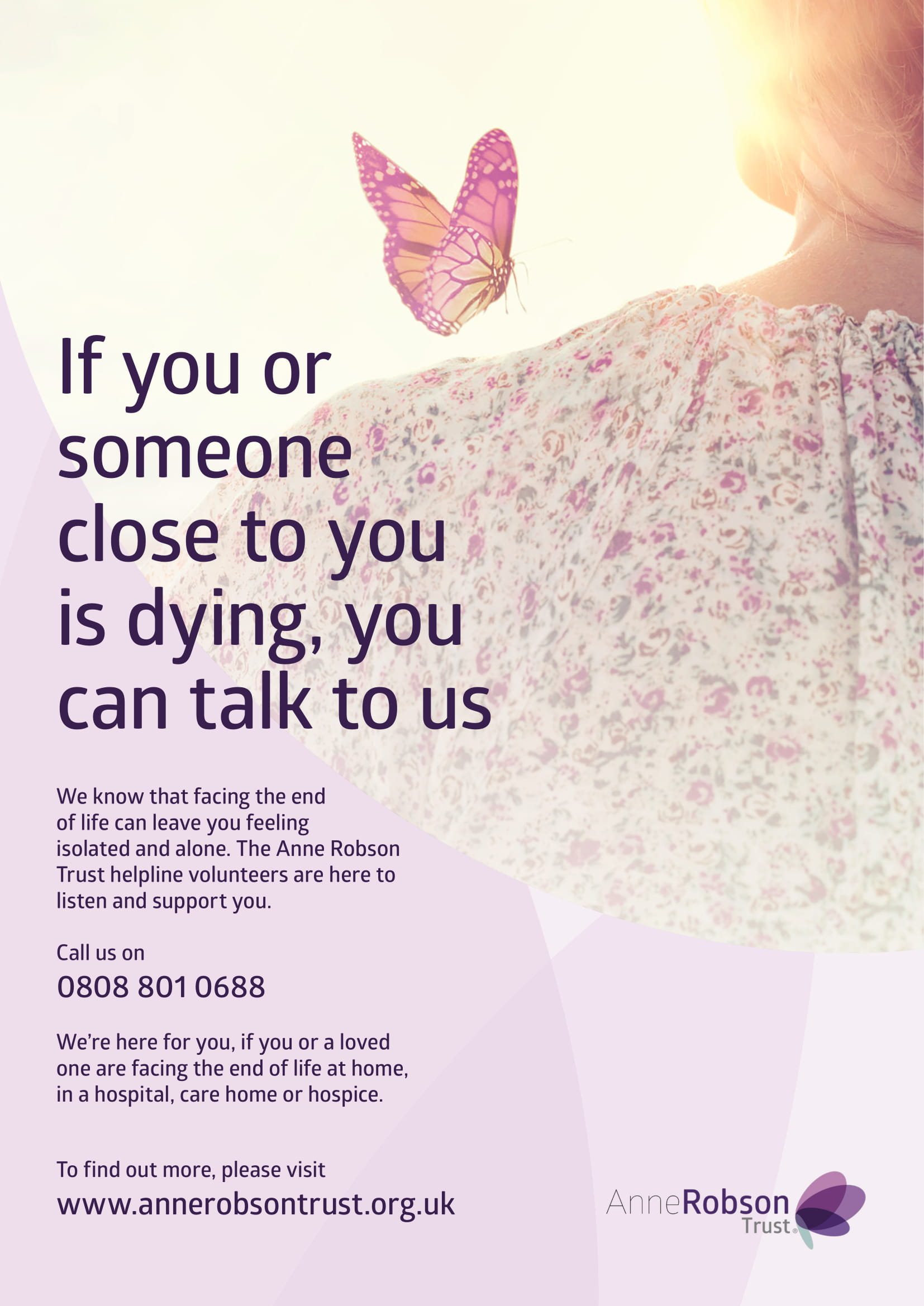 Anne Robson Trust Poster giving contact details